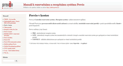 Desktop Screenshot of manual.previo.cz